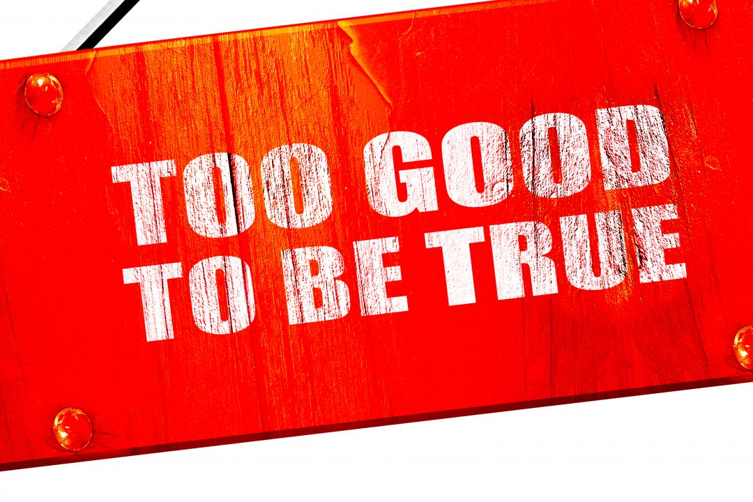 Too Good To Be True - Gerald Chait Strategic Marketing